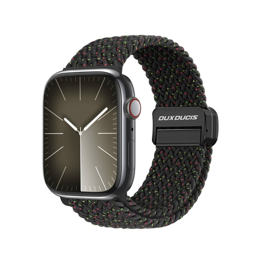 For Apple Watch Series 2 42mm DUX DUCIS Mixture Pro Series Magnetic Buckle Nylon Braid Watch Band(Black Unity) - Watch Bands by DUX DUCIS | Online Shopping South Africa | PMC Jewellery | Buy Now Pay Later Mobicred