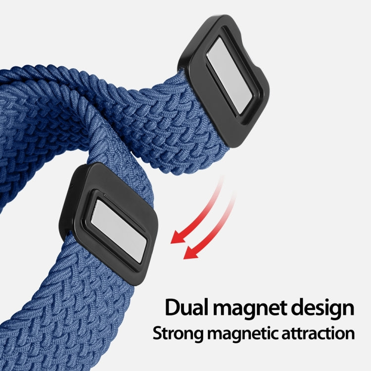 For Apple Watch Series 2 38mm DUX DUCIS Mixture Pro Series Magnetic Buckle Nylon Braid Watch Band(Storm Blue) - Watch Bands by DUX DUCIS | Online Shopping South Africa | PMC Jewellery | Buy Now Pay Later Mobicred