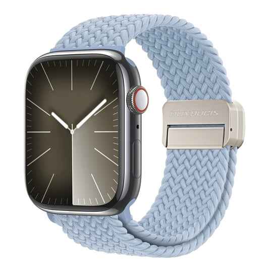 For Apple Watch 42mm DUX DUCIS Mixture Pro Series Magnetic Buckle Nylon Braid Watch Band(Light Blue) - Watch Bands by DUX DUCIS | Online Shopping South Africa | PMC Jewellery | Buy Now Pay Later Mobicred