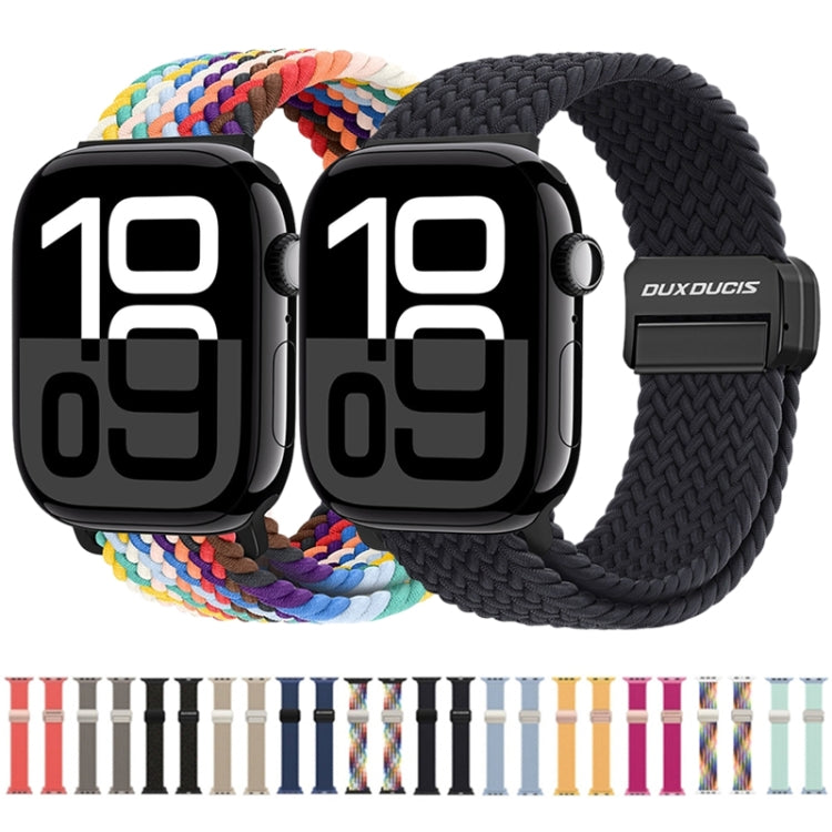 For Apple Watch Series 2 38mm DUX DUCIS Mixture Pro Series Magnetic Buckle Nylon Braid Watch Band(Light Blue) - Watch Bands by DUX DUCIS | Online Shopping South Africa | PMC Jewellery | Buy Now Pay Later Mobicred