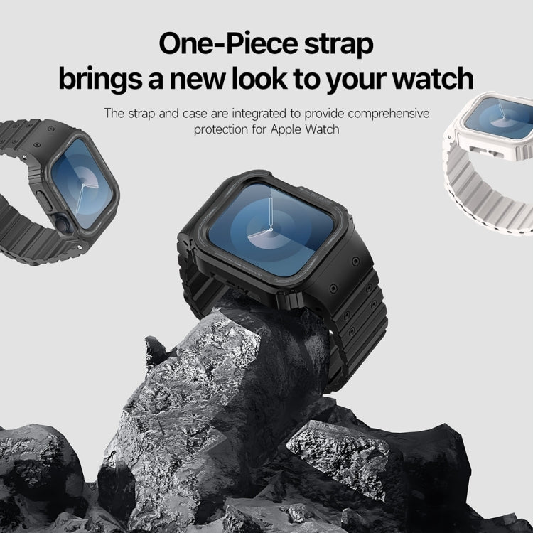 For Apple Watch Series 8 41mm DUX DUCIS OA Series Integrated Magnetic Watch Band(Black) - Watch Bands by DUX DUCIS | Online Shopping South Africa | PMC Jewellery | Buy Now Pay Later Mobicred