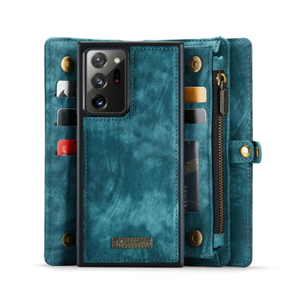 For Samsung Galaxy Note20 Ultra CaseMe-008 Detachable Multifunctional Horizontal Flip Leather Case with Card Slot & Holder & Zipper Wallet & Photo Frame(Blue) - Galaxy Note20 Ultra Cases by CaseMe | Online Shopping South Africa | PMC Jewellery | Buy Now Pay Later Mobicred