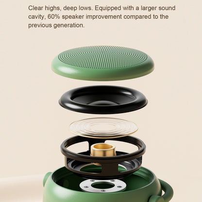 EWA A20 Mini Bluetooth Bass Radiator Metal Speaker(Green) - Mini Speaker by EWA | Online Shopping South Africa | PMC Jewellery | Buy Now Pay Later Mobicred