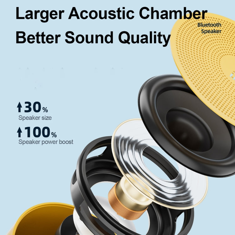 EWA A129 Mini Bluetooth 5.0 Bass Radiator Metal Speaker(Grey) - free shipping - PMC Jewellery - Order now!