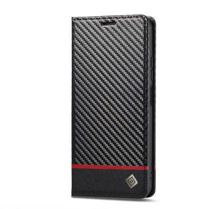 For Xiaomi Redmi Note 13 4G LC.IMEEKE Carbon Fiber Texture Flip Leather Phone Case(Horizontal Black) - Note 13 Cases by LC.IMEEKE | Online Shopping South Africa | PMC Jewellery | Buy Now Pay Later Mobicred