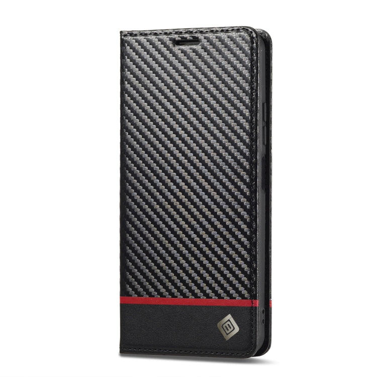 For Xiaomi Redmi 13C / Poco C65 LC.IMEEKE Carbon Fiber Texture Flip Leather Phone Case(Horizontal Black) - 13C Cases by LC.IMEEKE | Online Shopping South Africa | PMC Jewellery | Buy Now Pay Later Mobicred