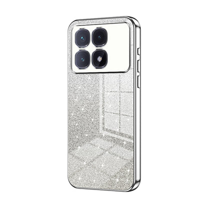 For Xiaomi Redmi K70 Ultra Gradient Glitter Powder Electroplated Phone Case(Silver) - Xiaomi Cases by PMC Jewellery | Online Shopping South Africa | PMC Jewellery | Buy Now Pay Later Mobicred