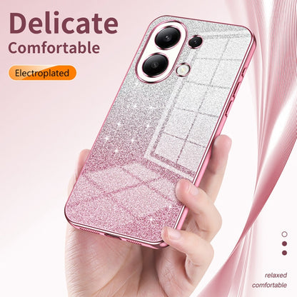 For Xiaomi Redmi Note 9 / 10X 4G Gradient Glitter Powder Electroplated Phone Case(Pink) - Xiaomi Cases by PMC Jewellery | Online Shopping South Africa | PMC Jewellery | Buy Now Pay Later Mobicred