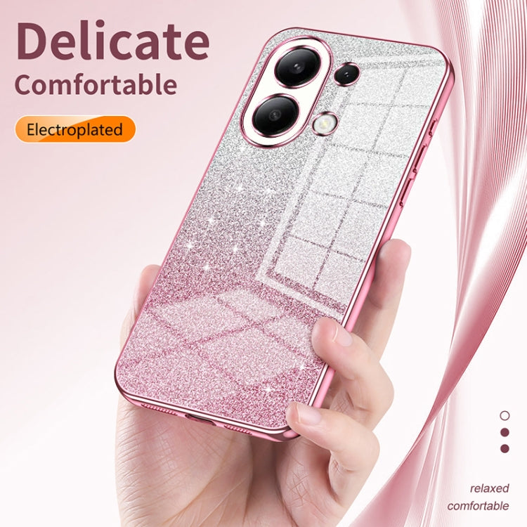 For Xiaomi Redmi Note 11T 5G/Note 11S 5G Gradient Glitter Powder Electroplated Phone Case(Silver) - Xiaomi Cases by PMC TechLife | Online Shopping South Africa | PMC TechLife | Buy Now Pay Later Mobicred