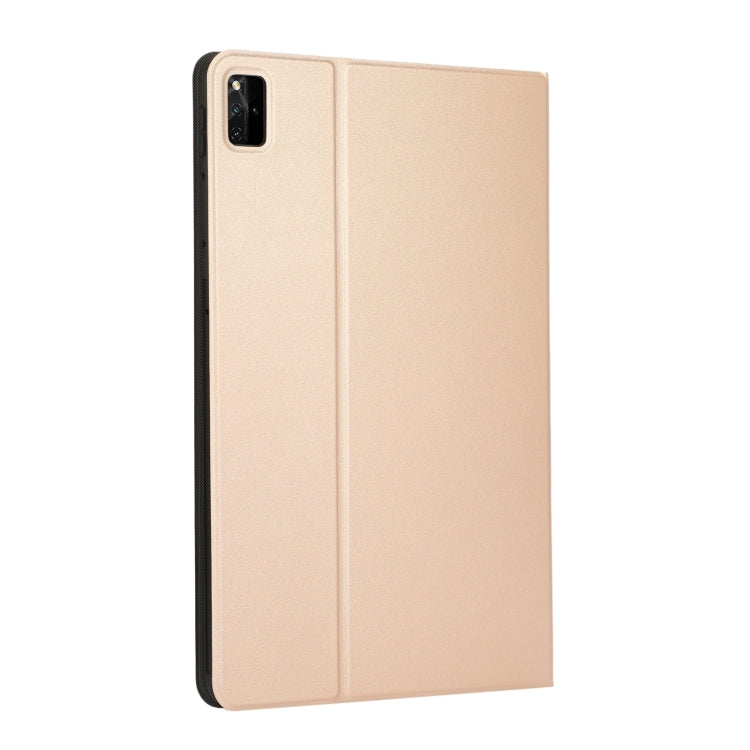 For Lenovo Tab M11 / Xiaoxin Pad 11 2024 Voltage Elastic Texture Flip Tablet Leather Case(Gold) - free shipping - PMC Jewellery - Order now!
