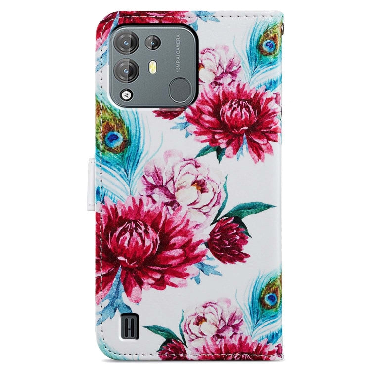 For Blackview A55 Pro Painted Pattern Horizontal Flip Leather Phone Case(Peacock Flower) - More Brand by PMC TechLife | Online Shopping South Africa | PMC TechLife | Buy Now Pay Later Mobicred
