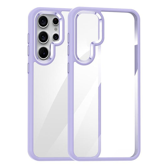 For Samsung Galaxy S25 Ultra 5G Anti-fingerprint Highly Transparent PC Phone Case(Purple) - Galaxy S25 Ultra 5G Cases by PMC Jewellery | Online Shopping South Africa | PMC Jewellery | Buy Now Pay Later Mobicred