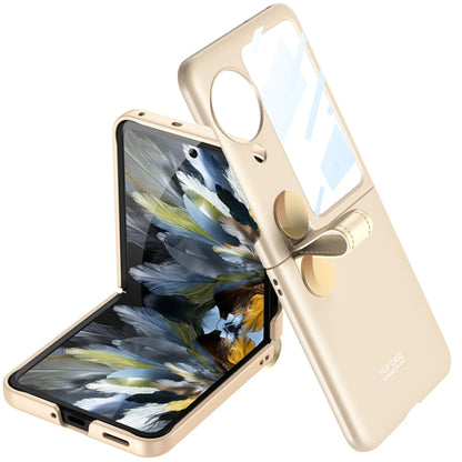 For OPPO Find N3 Flip GKK Integrated Ultrathin with Rotating Cortical Belt Phone Case(Gold) - Find N3 Flip Cases by GKK | Online Shopping South Africa | PMC Jewellery | Buy Now Pay Later Mobicred