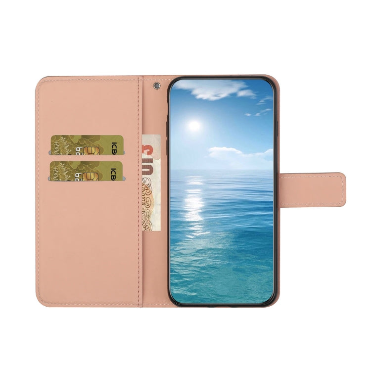 For Google Pixel 9 Pro XL Ethnic Style Embossed Pattern Leather Phone Case(Pink) - Google Cases by PMC TechLife | Online Shopping South Africa | PMC TechLife | Buy Now Pay Later Mobicred