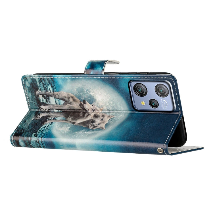 For Blackview A53 Pro Colored Drawing Leather Phone Case(Twin Wolves) - More Brand by PMC TechLife | Online Shopping South Africa | PMC TechLife | Buy Now Pay Later Mobicred