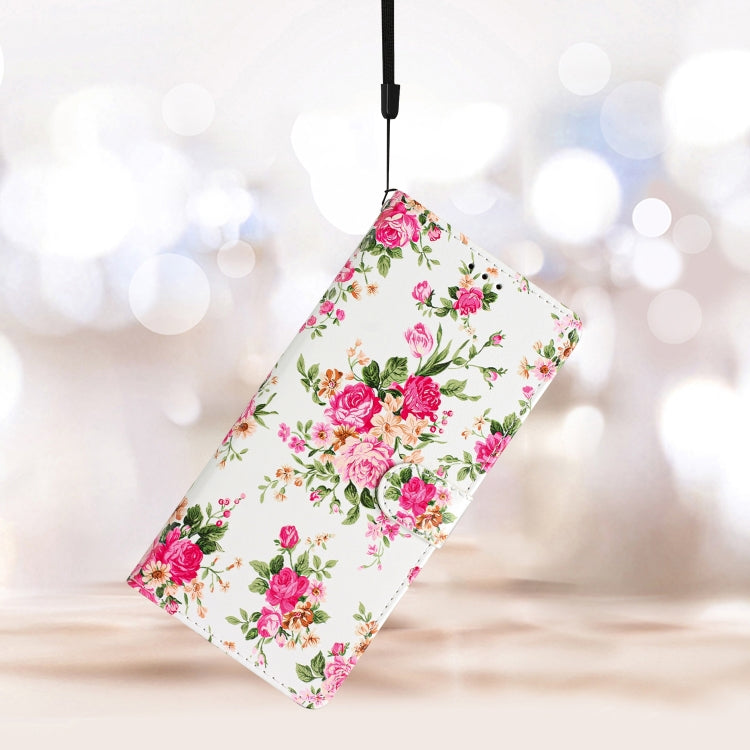 For Blackview A53 Pro Colored Drawing Leather Phone Case(Peonies) - More Brand by PMC TechLife | Online Shopping South Africa | PMC TechLife