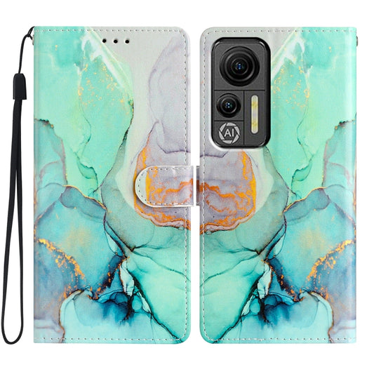 For Ulefone Note 14 Colored Drawing Leather Phone Case(Green Marble) - Ulefone Cases by PMC Jewellery | Online Shopping South Africa | PMC Jewellery | Buy Now Pay Later Mobicred