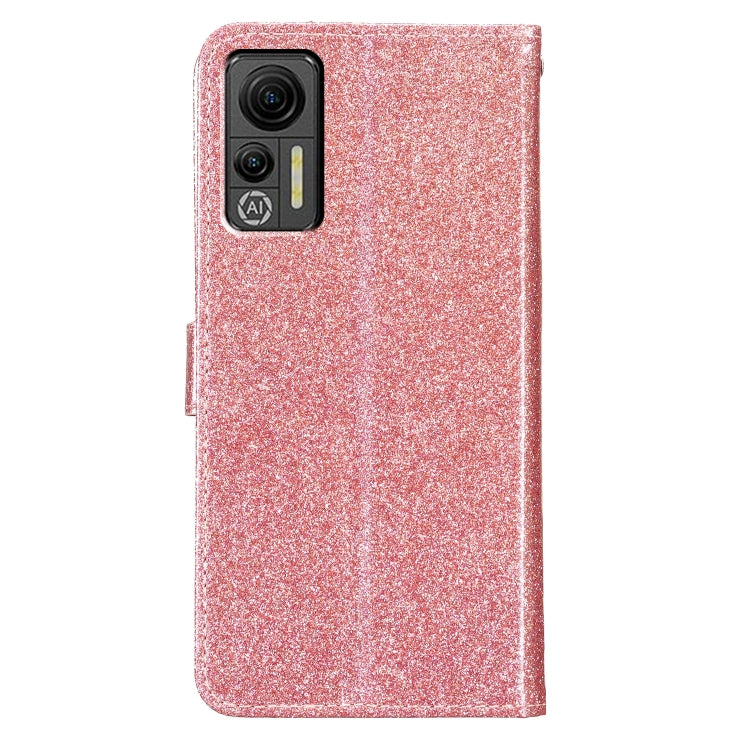 For Ulefone Note 14 Glitter Powder Flip Leather Phone Case(Rose Gold) - Ulefone Cases by PMC Jewellery | Online Shopping South Africa | PMC Jewellery | Buy Now Pay Later Mobicred