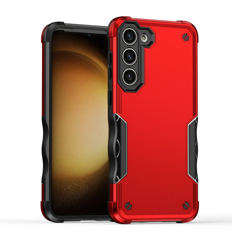 For Samsung Galaxy S24 5G Non-slip Shockproof Armor Phone Case(Red) - Galaxy S24 5G Cases by PMC Jewellery | Online Shopping South Africa | PMC Jewellery