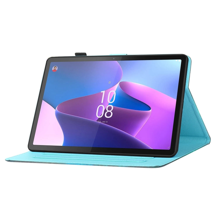 For Lenovo Tab P12 2023 / TB370FU Coloured Drawing Stitching Smart Leather Tablet Case(Gilded Marble) - Lenovo by PMC TechLife | Online Shopping South Africa | PMC TechLife | Buy Now Pay Later Mobicred