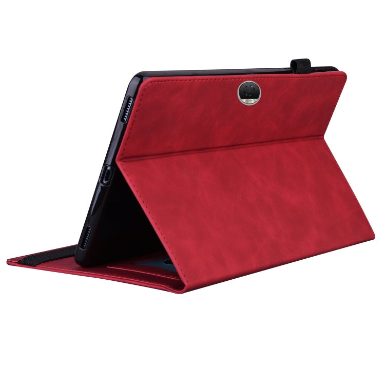 For Honor Pad 9 Splicing Shockproof Leather Tablet Case(Red) - Honor by PMC TechLife | Online Shopping South Africa | PMC TechLife | Buy Now Pay Later Mobicred