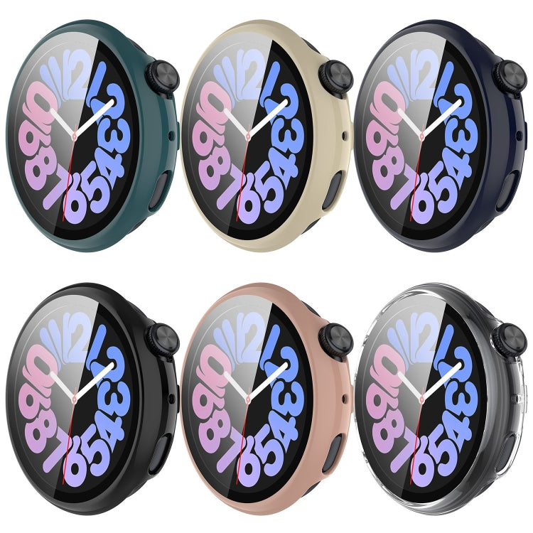 For vivo Watch 3 PC + Tempered Glass Film Integrated Watch Case(Transparent White) - Watch Case by PMC Jewellery | Online Shopping South Africa | PMC Jewellery | Buy Now Pay Later Mobicred