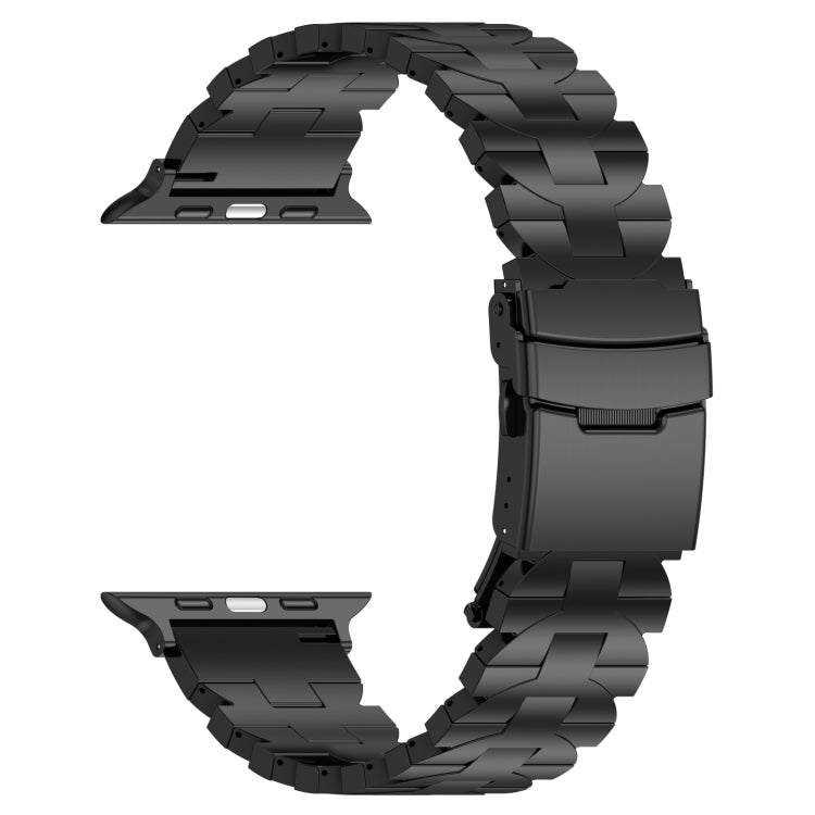For Apple Watch 38mm Butterfly Type Titanium Steel Watch Band(Black) - free shipping - PMC TechLife - Order now!