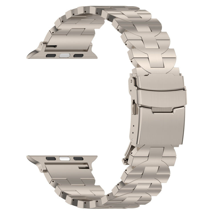 For Apple Watch 38mm Butterfly Type Titanium Steel Watch Band(Titanium) - Watch Bands by PMC TechLife | Online Shopping South Africa | PMC TechLife