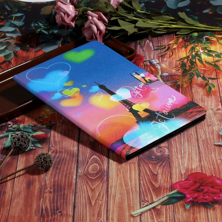 For Lenovo Tab M11/ Xiaoxin Pad 11 2024 Voltage Coloured Drawing Smart Leather Tablet Case(Romantic Tower) - Lenovo by PMC Jewellery | Online Shopping South Africa | PMC Jewellery | Buy Now Pay Later Mobicred