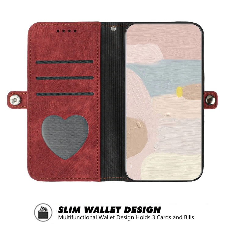 For Google Pixel 9 Pro Side Buckle Double Fold Hand Strap Leather Phone Case(Red) - free shipping - PMC TechLife - Order now!