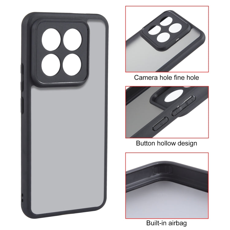 For Xiaomi 14 Pro Fine Pore Matte Black TPU + PC Phone Case - 14 Pro Cases by PMC TechLife | Online Shopping South Africa | PMC TechLife | Buy Now Pay Later Mobicred