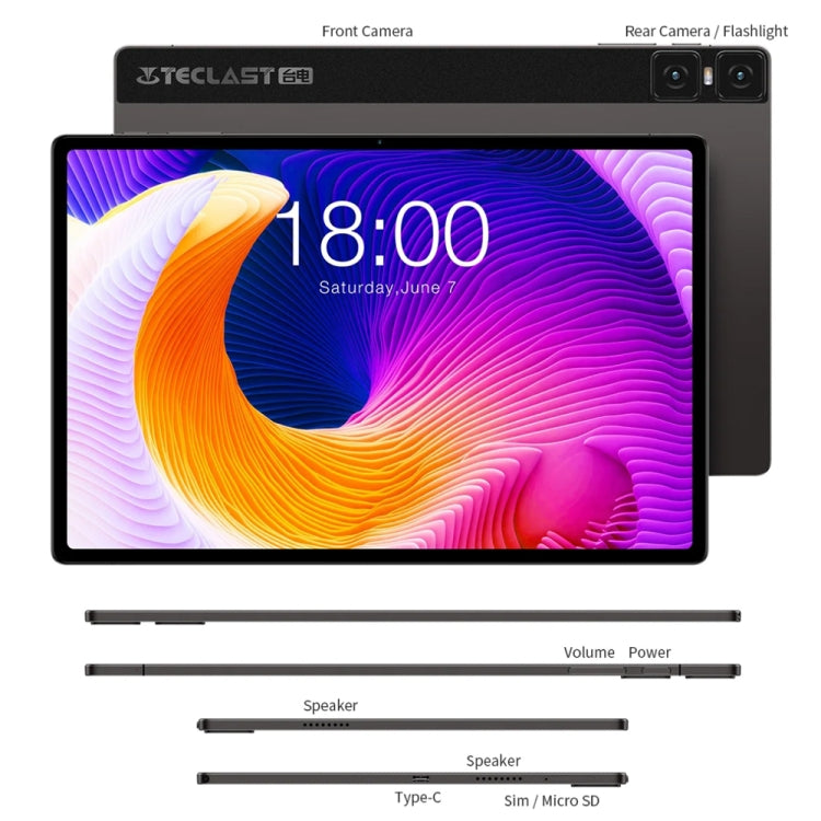 Teclast T45HD 4G LTE Tablet PC 10.5 inch, 8GB+128GB,  Android 13 Unisoc T606 Octa Core, Support Dual SIM - TECLAST by TECLAST | Online Shopping South Africa | PMC Jewellery