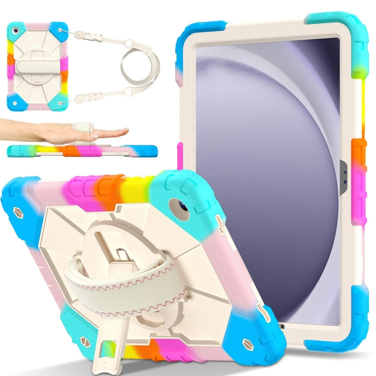 For Samsung Galaxy Tab A9+ X216 Contrast Color Robot C2 Silicone Hybrid PC Tablet Case(Colorful Blue) - Galaxy Tab A9+ by PMC Jewellery | Online Shopping South Africa | PMC Jewellery