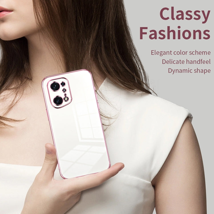 For OPPO Find X5 Pro Transparent Plating Fine Hole Phone Case(Purple) - OPPO Cases by PMC Jewellery | Online Shopping South Africa | PMC Jewellery | Buy Now Pay Later Mobicred