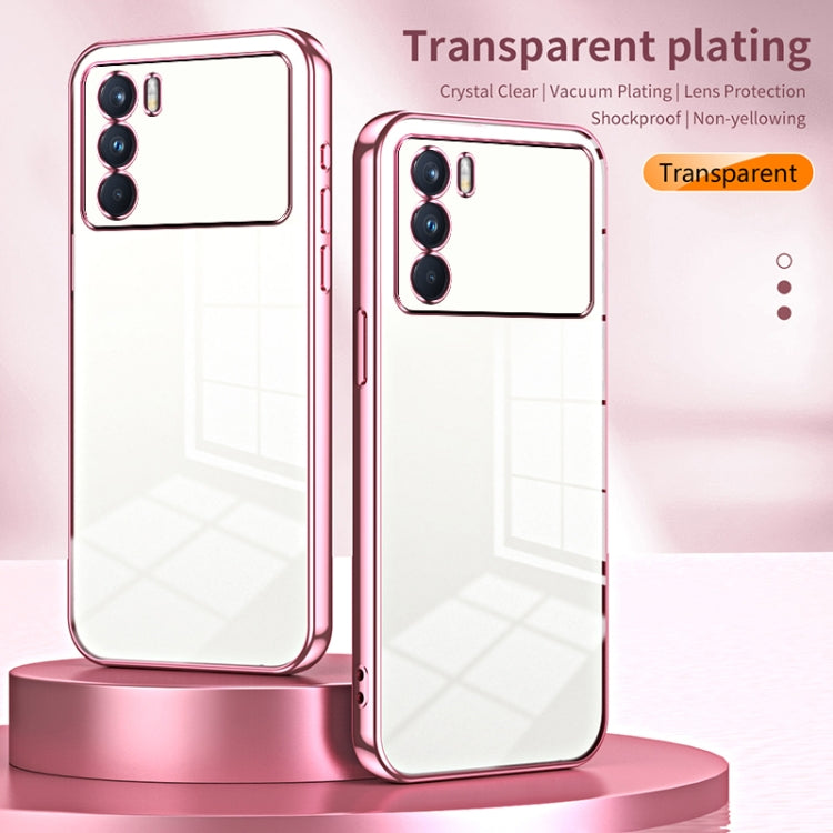 For OPPO K9 Pro Transparent Plating Fine Hole Phone Case(Gold) - free shipping - PMC TechLife - Order now!