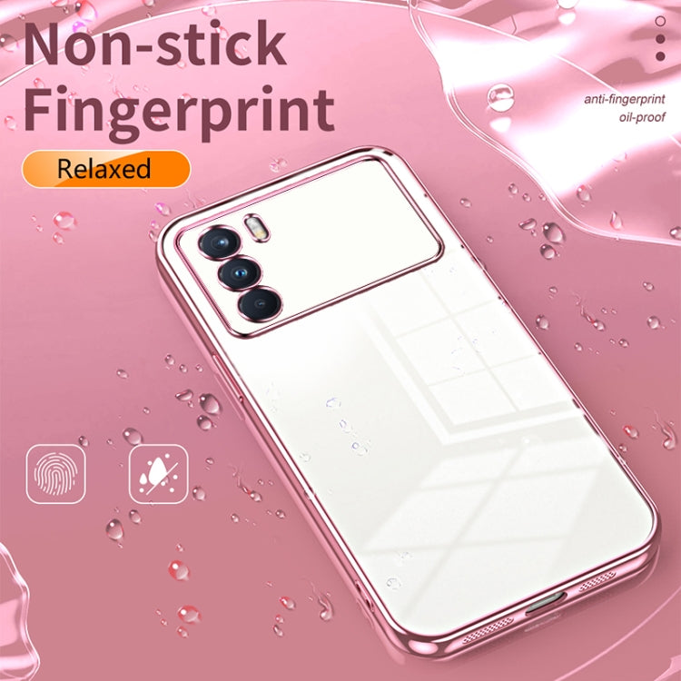 For OPPO K9 Pro Transparent Plating Fine Hole Phone Case(Gold) - free shipping - PMC TechLife - Order now!