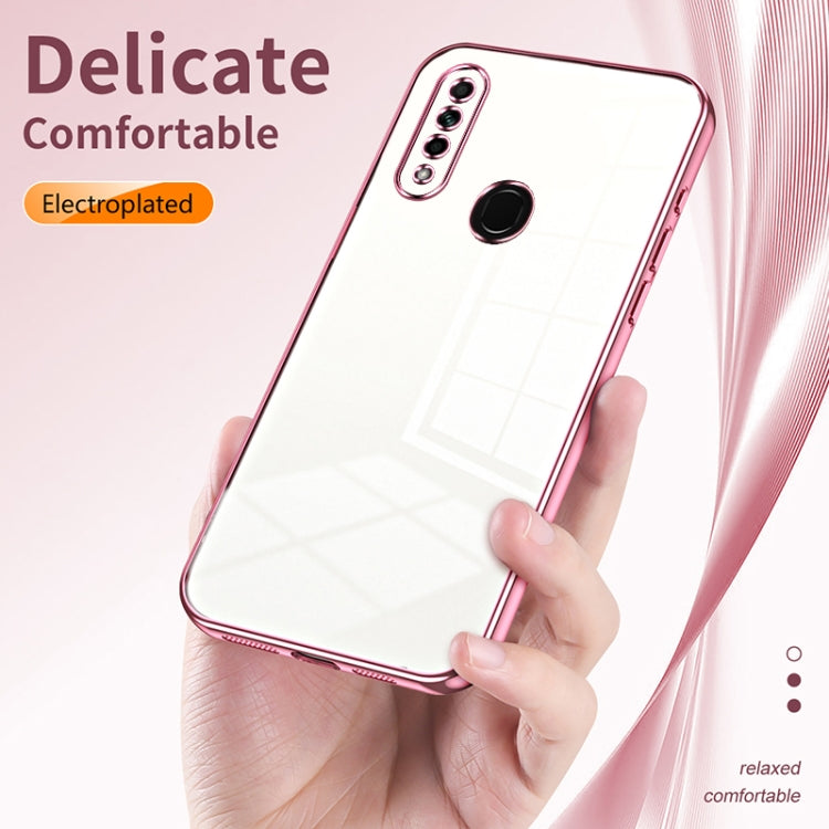 For OPPO A8 / A31 2020 Transparent Plating Fine Hole Phone Case(Green) - OPPO Cases by PMC TechLife | Online Shopping South Africa | PMC TechLife | Buy Now Pay Later Mobicred