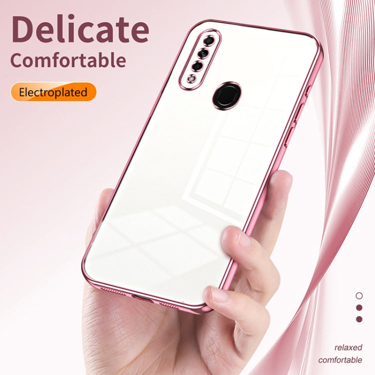 For OPPO A8 / A31 2020 Transparent Plating Fine Hole Phone Case(Green) - OPPO Cases by PMC Jewellery | Online Shopping South Africa | PMC Jewellery | Buy Now Pay Later Mobicred