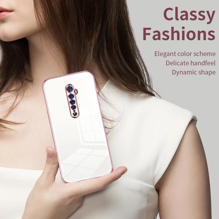For OPPO Reno2 Transparent Plating Fine Hole Phone Case(Black) - OPPO Cases by PMC TechLife | Online Shopping South Africa | PMC TechLife | Buy Now Pay Later Mobicred