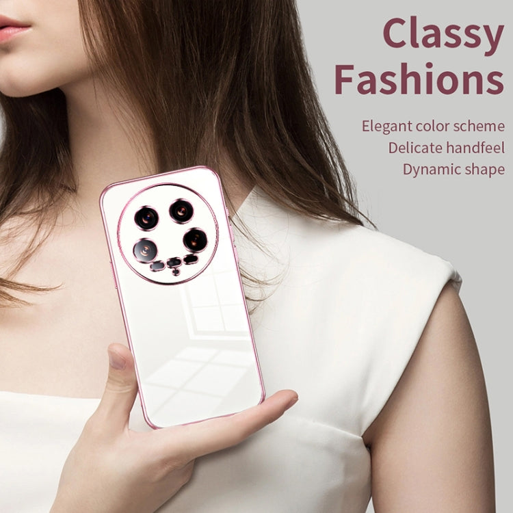 For Xiaomi 14 Ultra Transparent Plating Fine Hole Phone Case(Black) - 14 Ultra Cases by PMC TechLife | Online Shopping South Africa | PMC TechLife