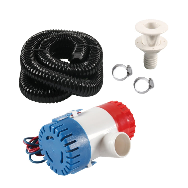 12V-1100GPH Boat / RV Bilge Sump Water Pump with Black Drain Pipe - Marine Accessories & Parts by PMC Jewellery | Online Shopping South Africa | PMC Jewellery | Buy Now Pay Later Mobicred