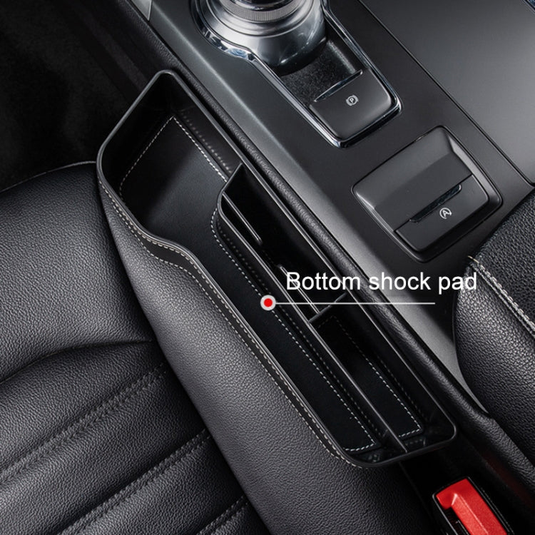 Car Multi-functional Console Box Cup Holder Seat Gap Side Storage Box, Leather Style, Color:Beige(Main Driver Seat) - free shipping - PMC TechLife - Order now!