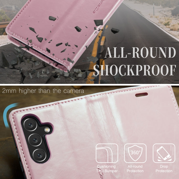 For Samsung Galaxy A15 CaseMe 003 Crazy Horse Texture Flip Leather Phone Case(Pink) - Galaxy Phone Cases by CaseMe | Online Shopping South Africa | PMC Jewellery | Buy Now Pay Later Mobicred