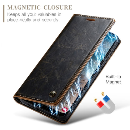 For Samsung Galaxy A25 CaseMe 003 Crazy Horse Texture Flip Leather Phone Case(Coffee) - Galaxy Phone Cases by CaseMe | Online Shopping South Africa | PMC Jewellery | Buy Now Pay Later Mobicred