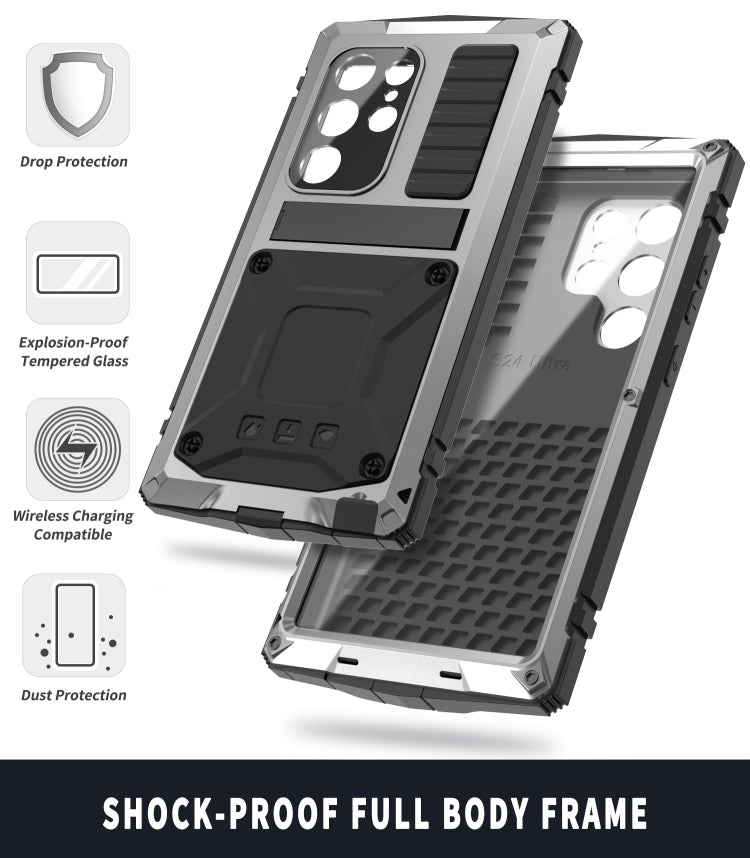 For Samsung Galaxy S24 Ultra 5G R-JUST Life Waterproof Dustproof Shockproof Phone Case(Silver) - Galaxy S24 Ultra 5G Cases by R-JUST | Online Shopping South Africa | PMC Jewellery