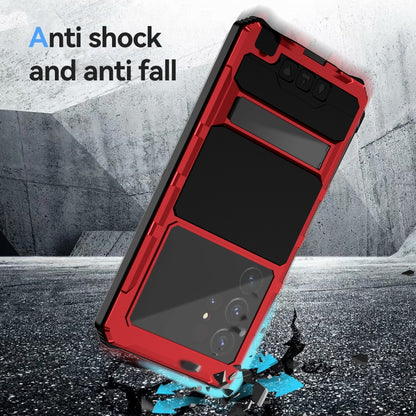 For Samsung Galaxy S24 Ultra 5G R-JUST Life Waterproof Dustproof Shockproof Holder Phone Case(Red) - Galaxy S24 Ultra 5G Cases by R-JUST | Online Shopping South Africa | PMC Jewellery