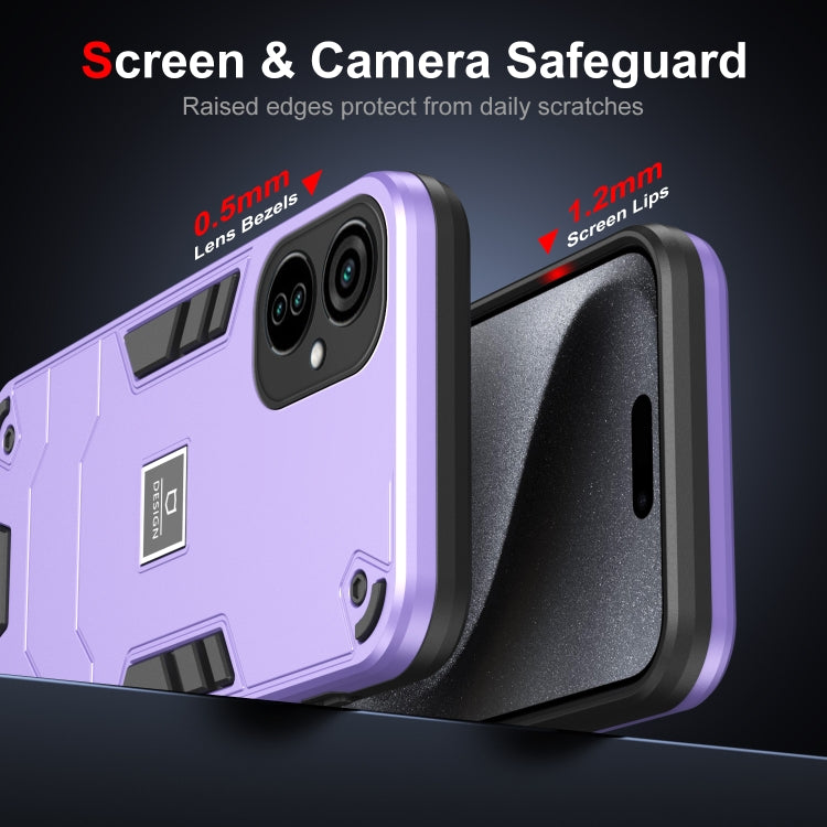 For Tecno Camon 19 Neo 2 in 1 Shockproof Phone Case(Purple) - free shipping - PMC TechLife - Order now!