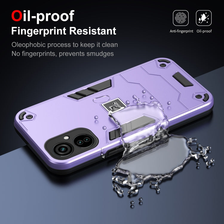 For Tecno Camon 19 Neo 2 in 1 Shockproof Phone Case(Purple) - free shipping - PMC TechLife - Order now!