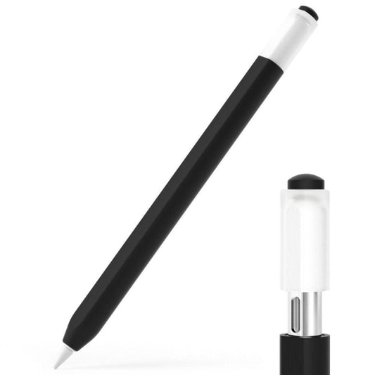 For Apple Pencil (USB-C) Jelly Silicone Stylus Pen Protective Cover(Black) - Pencil Accessories by PMC Jewellery | Online Shopping South Africa | PMC Jewellery | Buy Now Pay Later Mobicred