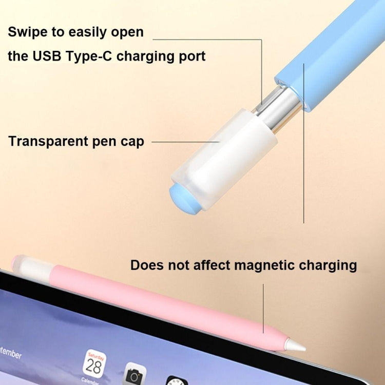 For Apple Pencil (USB-C) Jelly Silicone Stylus Pen Protective Cover(Yellow) - Pencil Accessories by PMC Jewellery | Online Shopping South Africa | PMC Jewellery | Buy Now Pay Later Mobicred